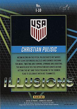 2018-19 Donruss - Illusions Gold Vinyl #I-10 Christian Pulisic Back