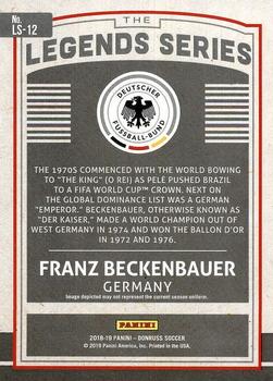2018-19 Donruss - Legends Series #LS-12 Franz Beckenbauer Back