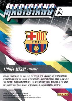 2018-19 Donruss - Magicians #M-1 Lionel Messi Back
