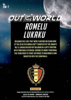 2018-19 Donruss - Out of this World #OW-7 Romelu Lukaku Back