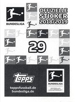 2018-19 Topps Bundesliga Offizielle Sticker Kollektion #29 Valentino Lazaro Back