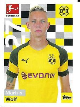 2018-19 Topps Bundesliga Offizielle Sticker Kollektion #59 Marius Wolf Front