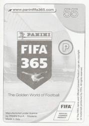 2017 Panini FIFA 365 Stickers #55 Nicolás Gaitán Back