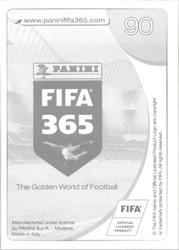 2017 Panini FIFA 365 Stickers #90 Mario Gaspar Back