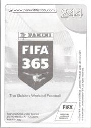 2017 Panini FIFA 365 Stickers #244 Samir Handanović Back