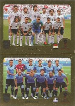 2019 Panini FIFA 365 (Blue Back) #379 Egypt / Uruguay Front