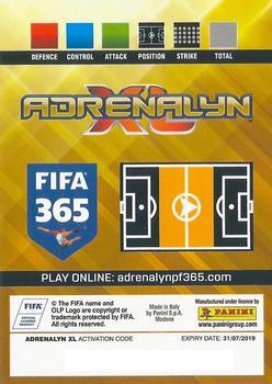 2018-19 Panini Adrenalyn XL FIFA 365 Update Edition #UE71 Ivan Rakitić Back
