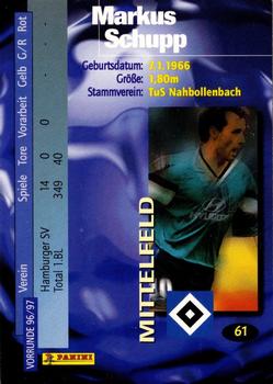 1996-97 Panini Bundesliga Collection #61 Markus Schupp Back