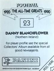 1990 Panini Football The All-Time Greats (1920-1990) #23 Danny Blanchflower Back