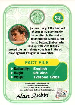 1997-98 Futera Celtic Fans Selection - Embossed Foil #SE6 Alan Stubbs Back