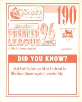 1995-96 Merlin's Premier League 96 #190 Alan McDonald Back