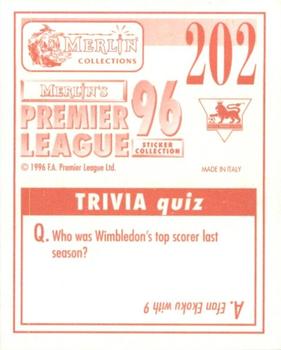1995-96 Merlin's Premier League 96 #202 Mark Hateley Back