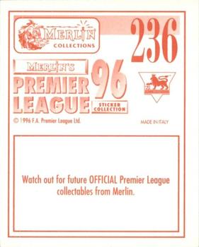 1995-96 Merlin's Premier League 96 #236 Dave Merrington Back