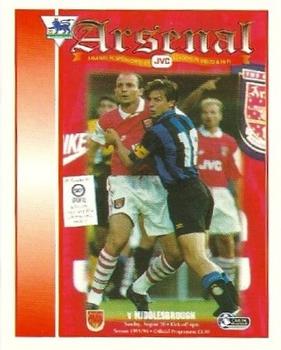 1995-96 Merlin's Premier League 96 #319 Club Programme Front