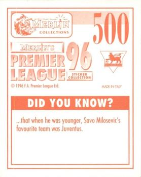 1995-96 Merlin's Premier League 96 #500 Juninho Back