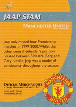 2000 Futera / Nestle Milo Manchester United FC #NNO Jaap Stam Back