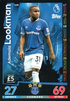 2018-19 Topps Match Attax Premier League Extra #U28 Ademola Lookman Front