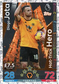 2018-19 Topps Match Attax Premier League Extra - Hat-Trick Heroes #HH5 Diogo Jota Front