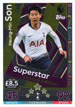 2018-19 Topps Match Attax Premier League Extra - Superstar Limited Edition #LE14 Son Heung-min Front