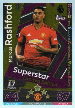 2018-19 Topps Match Attax Premier League Extra - Superstar Limited Edition #LE15 Marcus Rashford Front