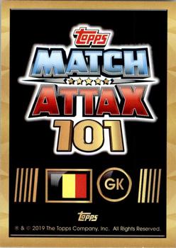 2018-19 Topps Match Attax 101 #99 Thibaut Courtois Back