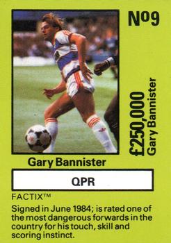 1987 Boss Leisure - Emlyn Hughes' Team Tactix #9 Gary Bannister Front