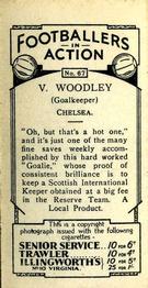 1934 Gallaher Footballers in Action #67 Vic Woodley Back