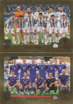 2019 Panini FIFA 365 (Pink Back) #384 Argentina / Iceland Front