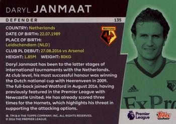 2018 Topps Platinum Premier League - Global Star FoilFractor #135 Daryl Janmaat Back