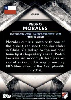 2016 Topps Apex MLS - Global Influence Blue #GI-PM Pedro Morales Back