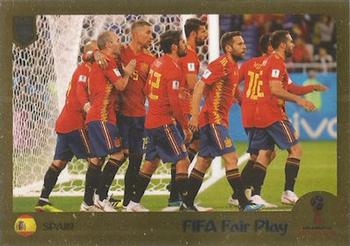 2019 Panini FIFA 365 (Green Back) #416 Spain Fair Play Front