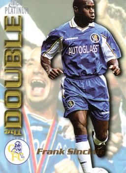 1998 Futera Platinum Chelsea The Double #DB18 Frank Sinclair Front