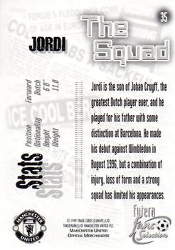 1999 Futera Manchester United Fans' Selection - Foil #35 Jordi Cruyff Back