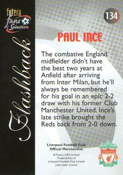 2000 Futera Fans Selection Liverpool - Fans Selection Foil #134 Paul Ince Back
