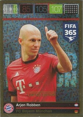 2015 Panini Adrenalyn XL FIFA 365 - Limited Edition #NNO Arjen Robben Front