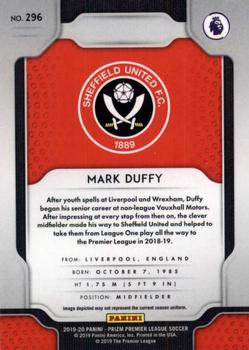 2019-20 Panini Prizm Premier League #296 Mark Duffy Back