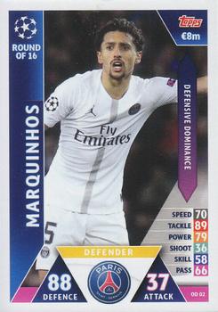 2018-19 Topps On-Demand Match Attax UEFA Champions League #OD 02 Marquinhos Front