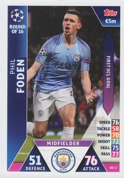 2018-19 Topps On-Demand Match Attax UEFA Champions League #OD 17 Phil Foden Front
