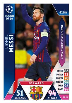2018-19 Topps On-Demand Match Attax UEFA Champions League #OD 20 Lionel Messi Front