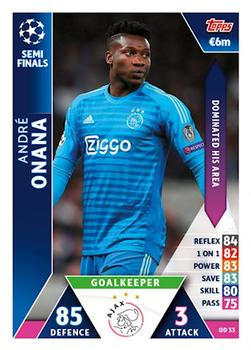 2018-19 Topps On-Demand Match Attax UEFA Champions League #OD 33 André Onana Front