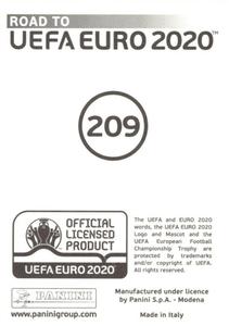 2019 Panini Road to UEFA Euro 2020 Stickers #209 Kyle Lafferty Back