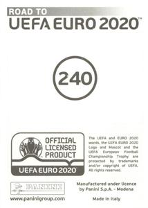 2019 Panini Road to UEFA Euro 2020 Stickers #240 Bruma Back