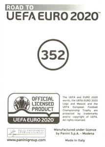 2019 Panini Road to UEFA Euro 2020 Stickers #352 Roman Bezjak Back