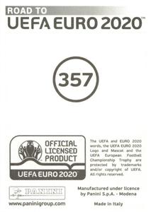 2019 Panini Road to UEFA Euro 2020 Stickers #357 Cesar Azpilicueta Back