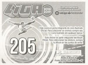 2018-19 Panini Liga Stickers LaLiga Santander (Brazil) #205 Ezequiel Munoz / Jonathan Silva Back