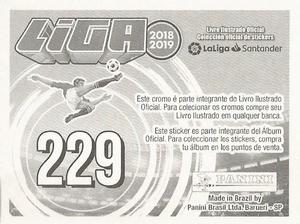 2018-19 Panini Liga Stickers LaLiga Santander (Brazil) #229 Simon Kjaer / Joris Gnagnon Back