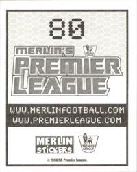 2007-08 Merlin Premier League 2008 #80 Birmingham City Home Kit Back
