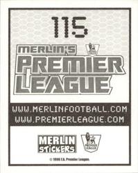 2007-08 Merlin Premier League 2008 #115 Christopher Samba Back