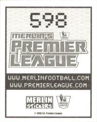 2007-08 Merlin Premier League 2008 #598 West Ham United Home Kit Back