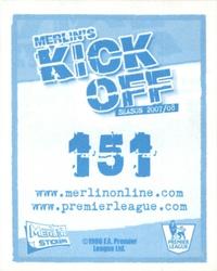 2008 Merlin's Premier League Kick Off #151 Tuncay Sanli Back